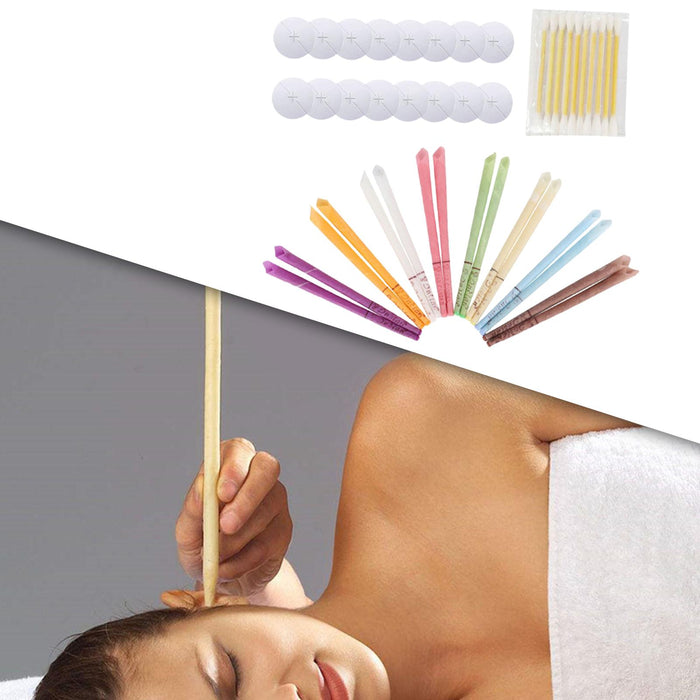 16 Pieces Natural Ear Treatment Candles Kit Ear Wax Cleaner Gently Cleaning