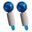 2Pcs Ice Globe Anti-Aging Face and Eye Skin Treatment Cooling Facial Roller Blue