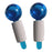 2Pcs Ice Globe Anti-Aging Face and Eye Skin Treatment Cooling Facial Roller Blue