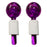 2Pcs Ice Globe Anti-Aging Face and Eye Skin Treatment Cooling Facial Roller Purple