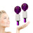 2Pcs Ice Globe Anti-Aging Face and Eye Skin Treatment Cooling Facial Roller Purple