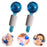 2Pcs Ice Globe Anti-Aging Face and Eye Skin Treatment Cooling Facial Roller Twinkle Blue