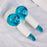 2Pcs Ice Globe Anti-Aging Face and Eye Skin Treatment Cooling Facial Roller Twinkle Blue