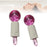 2Pcs Ice Globe Anti-Aging Face and Eye Skin Treatment Cooling Facial Roller Twinkle Pink