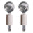 2Pcs Ice Globe Anti-Aging Face and Eye Skin Treatment Cooling Facial Roller Twinkle Clear