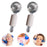 2Pcs Ice Globe Anti-Aging Face and Eye Skin Treatment Cooling Facial Roller Twinkle Clear