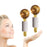 2Pcs Ice Globe Anti-Aging Face and Eye Skin Treatment Cooling Facial Roller Twinkle Gold