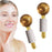 2Pcs Ice Globe Anti-Aging Face and Eye Skin Treatment Cooling Facial Roller Twinkle Gold