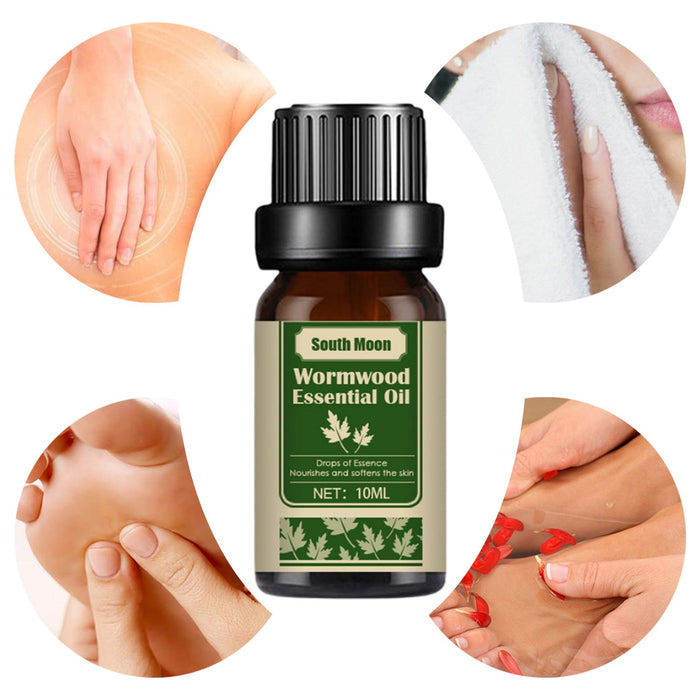 10ml Wormwood Essential Oil Massage Oil Aromatherapy Foot Bath SPA Skin Care