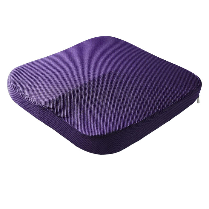 Summer Memory Foam Seat Cushion for Office Chair Back Pain Mesh Purple