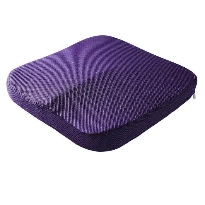 Summer Memory Foam Seat Cushion for Office Chair Back Pain Mesh Purple