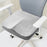 Summer Memory Foam Seat Cushion for Office Chair Back Pain Flannelette Gray