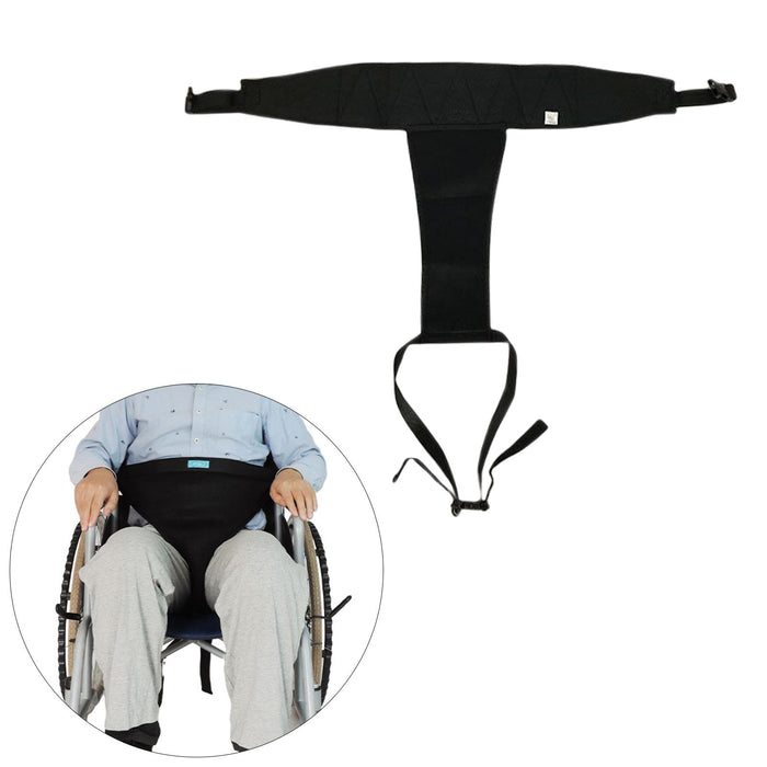 Wheelchair Seat Belt Quick Release Buckle for Disable Patients Cares Elderly Black Thick