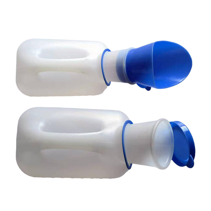 Unisex Potty Urinal 1000ml Bedpans Pee Bottle Outdoor Patient Child White