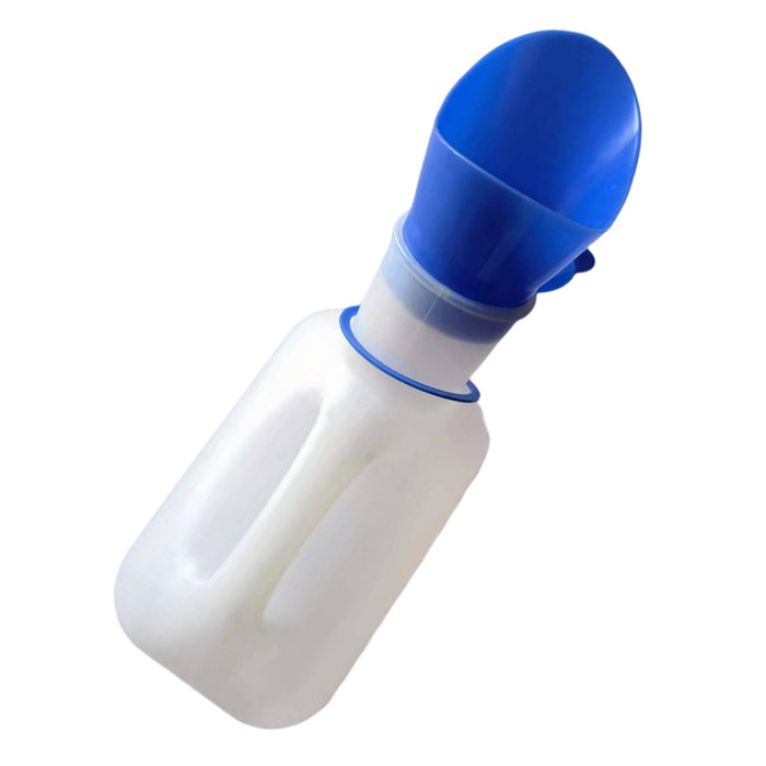 Unisex Potty Urinal 1000ml Bedpans Pee Bottle Outdoor Patient Child White