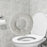 Toilet Seat Cover Washable Thicker Luxury Reusable for Washroom Bathroom Gray