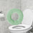 Toilet Seat Cover Washable Thicker Luxury Reusable for Washroom Bathroom Green