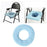 Toilet Seat Cover Washable Thicker Luxury Reusable for Washroom Bathroom Blue