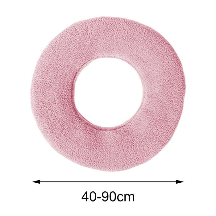 Toilet Seat Cover Washable Thicker Luxury Reusable for Washroom Bathroom Pink