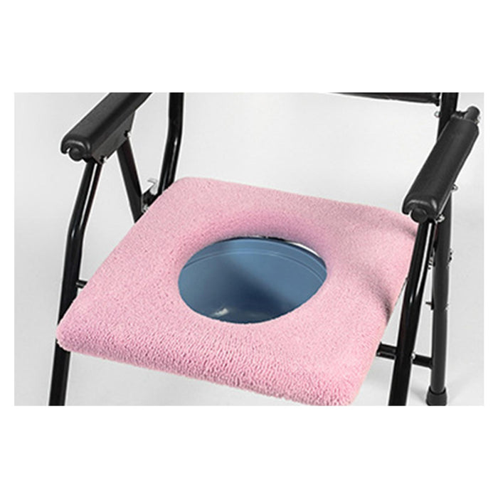 Toilet Seat Cover Washable Thicker Luxury Reusable for Washroom Bathroom Pink