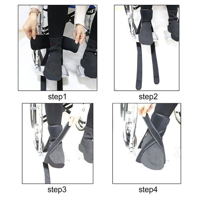 Wheelchair Leg Strap Safety Support Lap Patients Foot Rest Strap for Seniors