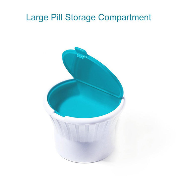 3 in 1 Pill Crusher Pulverizer Splitter Grinder Pill Slicer Storage Case