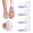 2x U Shaped Gel Heel Cups Plantar Fasciitis Insert Soft All Day Wear Clear