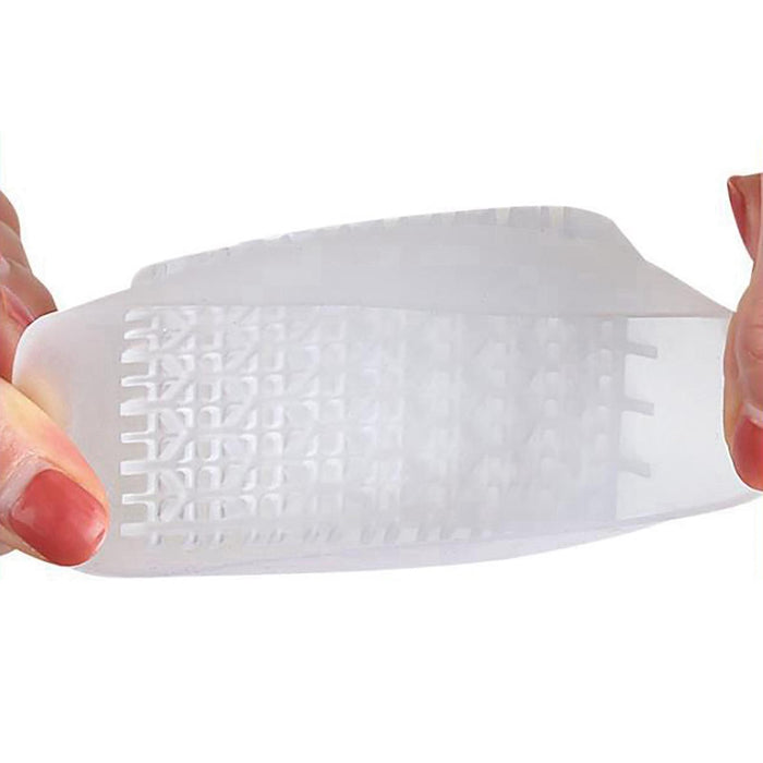 2x U Shaped Gel Heel Cups Plantar Fasciitis Insert Soft All Day Wear Clear