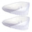 2x U Shaped Gel Heel Cups Plantar Fasciitis Insert Soft All Day Wear Clear