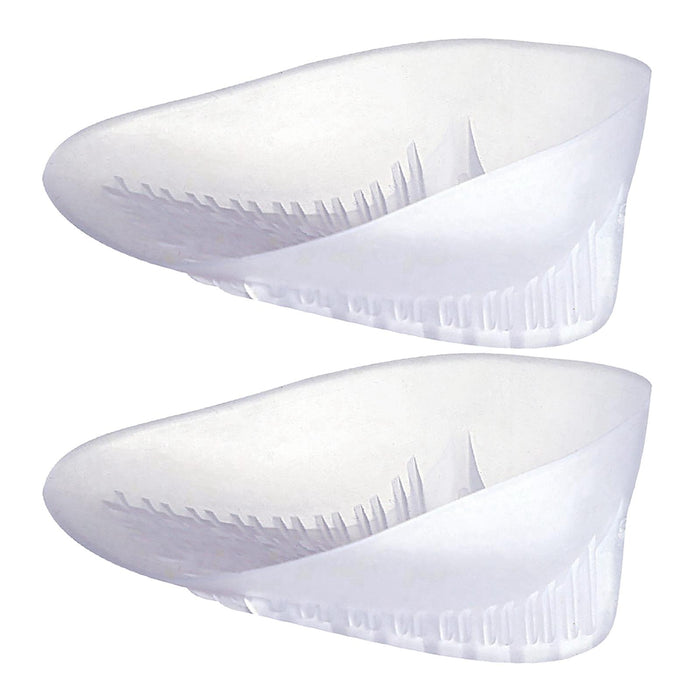 2x U Shaped Gel Heel Cups Plantar Fasciitis Insert Soft All Day Wear Clear