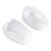 2x U Shaped Gel Heel Cups Plantar Fasciitis Insert Soft All Day Wear Clear