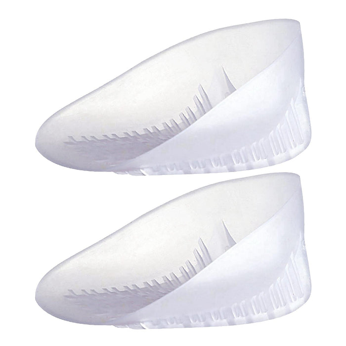 2x U Shaped Gel Heel Cups Plantar Fasciitis Insert Soft All Day Wear Clear