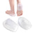 2x U Shaped Gel Heel Cups Plantar Fasciitis Insert Soft All Day Wear Clear