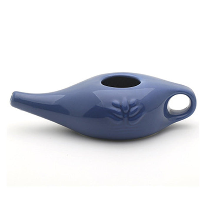 250ml Ceramic Neti Pot Nose Cleaning Pot for Removes Dust Nose Washing White