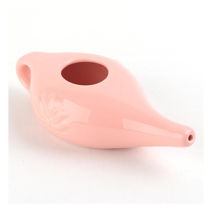 250ml Ceramic Neti Pot Nose Cleaning Pot for Removes Dust Nose Washing White