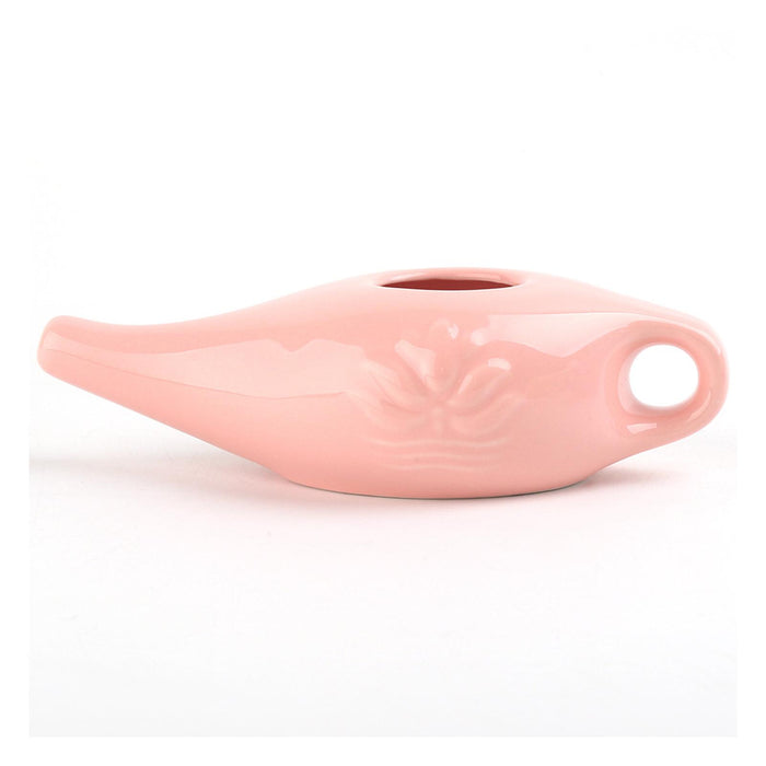 250ml Ceramic Neti Pot Nose Cleaning Pot for Removes Dust Nose Washing White