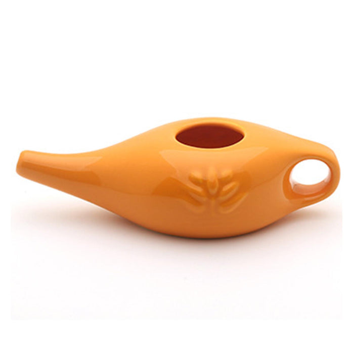 250ml Ceramic Neti Pot Nose Cleaning Pot for Removes Dust Nose Washing White