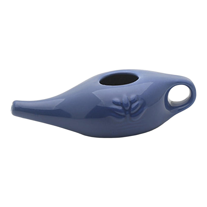 250ml Ceramic Neti Pot Nose Cleaning Pot for Removes Dust Nose Washing Blue