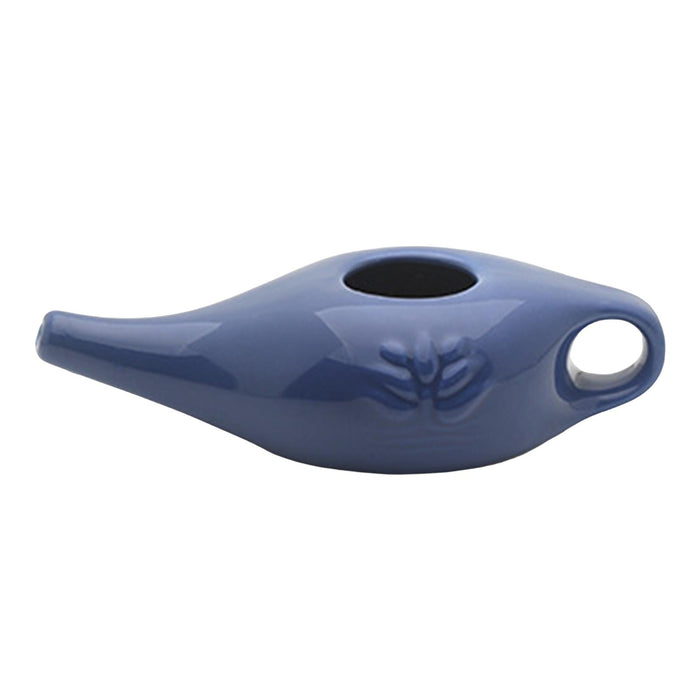 250ml Ceramic Neti Pot Nose Cleaning Pot for Removes Dust Nose Washing Blue