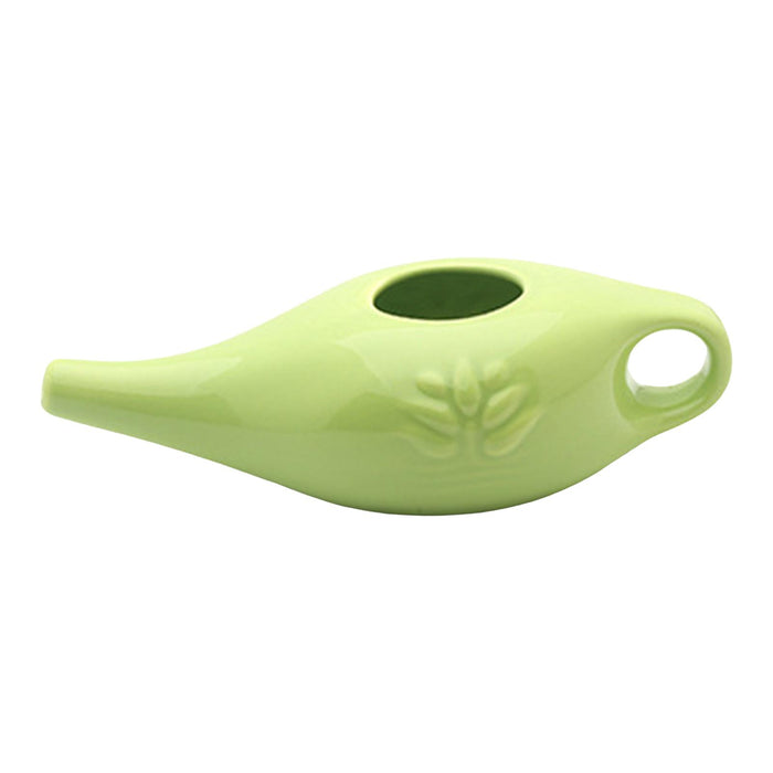 250ml Ceramic Neti Pot Nose Cleaning Pot for Removes Dust Nose Washing Green