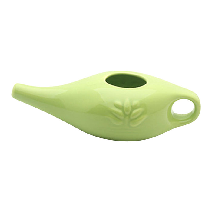 250ml Ceramic Neti Pot Nose Cleaning Pot for Removes Dust Nose Washing Green