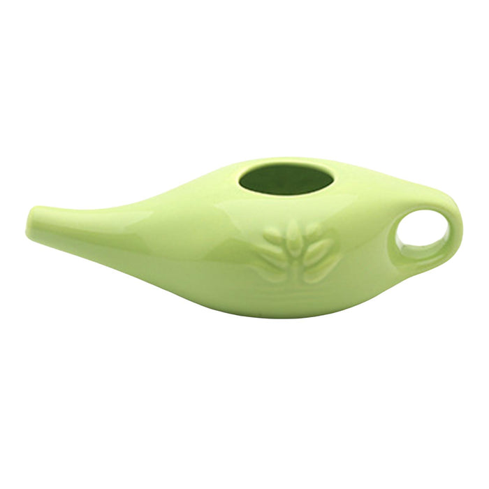 250ml Ceramic Neti Pot Nose Cleaning Pot for Removes Dust Nose Washing Green