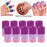 10Pcs Finger Sleeves Protectors Elastic for Relieving Pain Cycling Biking Purple