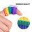 10Pcs Finger Sleeves Protectors Elastic for Relieving Pain Cycling Biking Iridescent