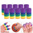 10Pcs Finger Sleeves Protectors Elastic for Relieving Pain Cycling Biking Iridescent