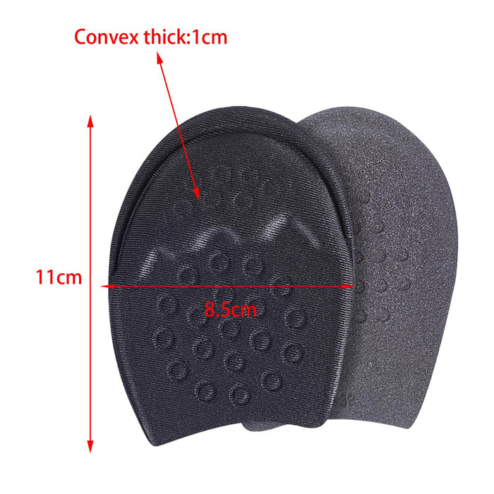 2pcs Metatarsal Pads Prevent Calluses Blisters All Day Black Female Round