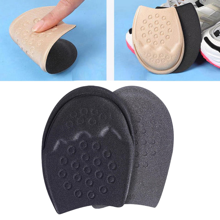 2pcs Metatarsal Pads Prevent Calluses Blisters All Day Black Female Round