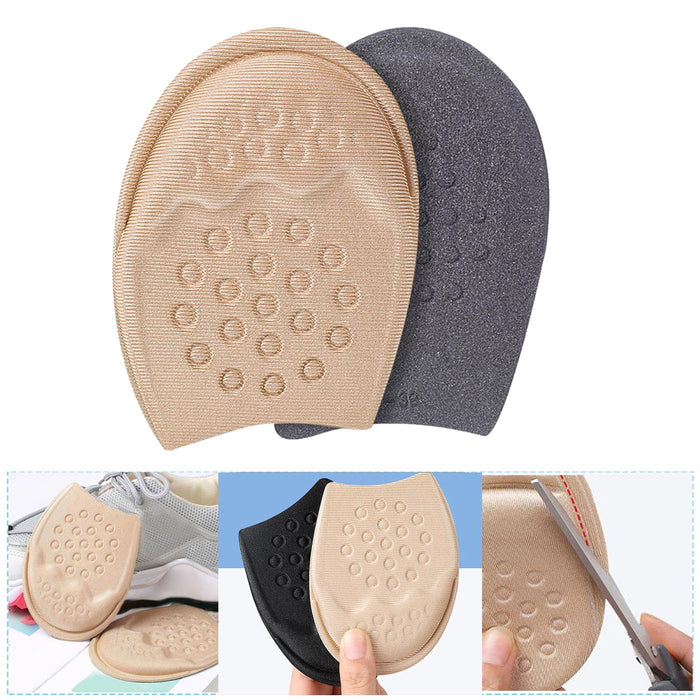 2pcs Metatarsal Pads Prevent Calluses Blisters All Day Beige Female Round