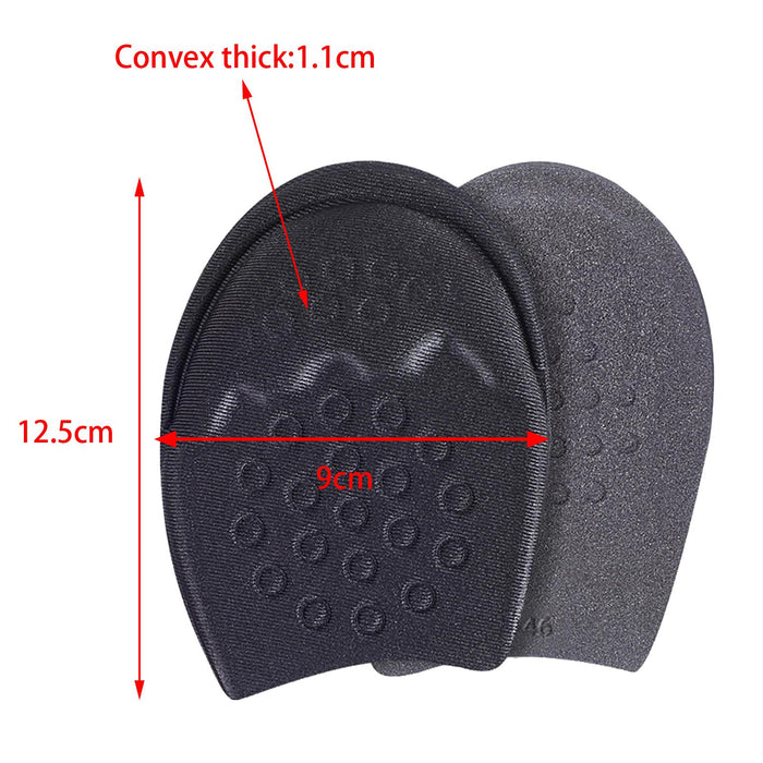 2pcs Metatarsal Pads Prevent Calluses Blisters All Day Black Male Round