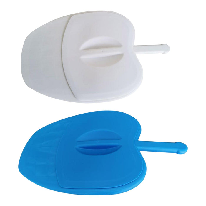 Bedpan Seat Urinal Bed Pan with Handle for Bedridden Durable White